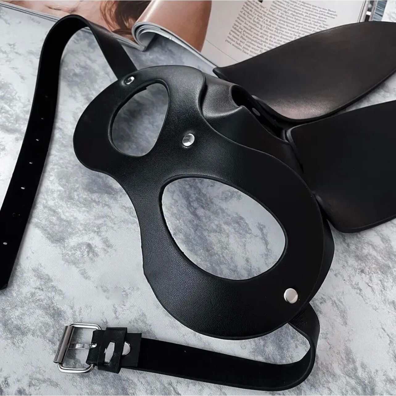 NBDN Nobrandedon Leather Bunny Mask Size ONE SIZE - 3 Thumbnail