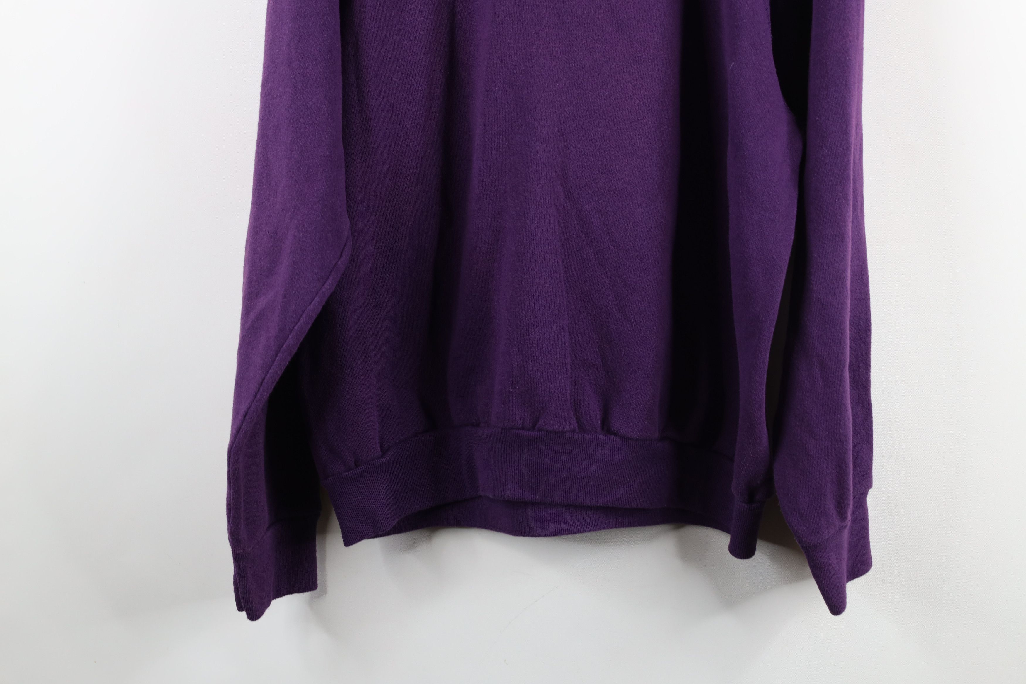 Vintage Vintage 90s Streetwear Blank Raglan Crewneck Sweatshirt USA Size L / US 10 / IT 46 - 13 Thumbnail