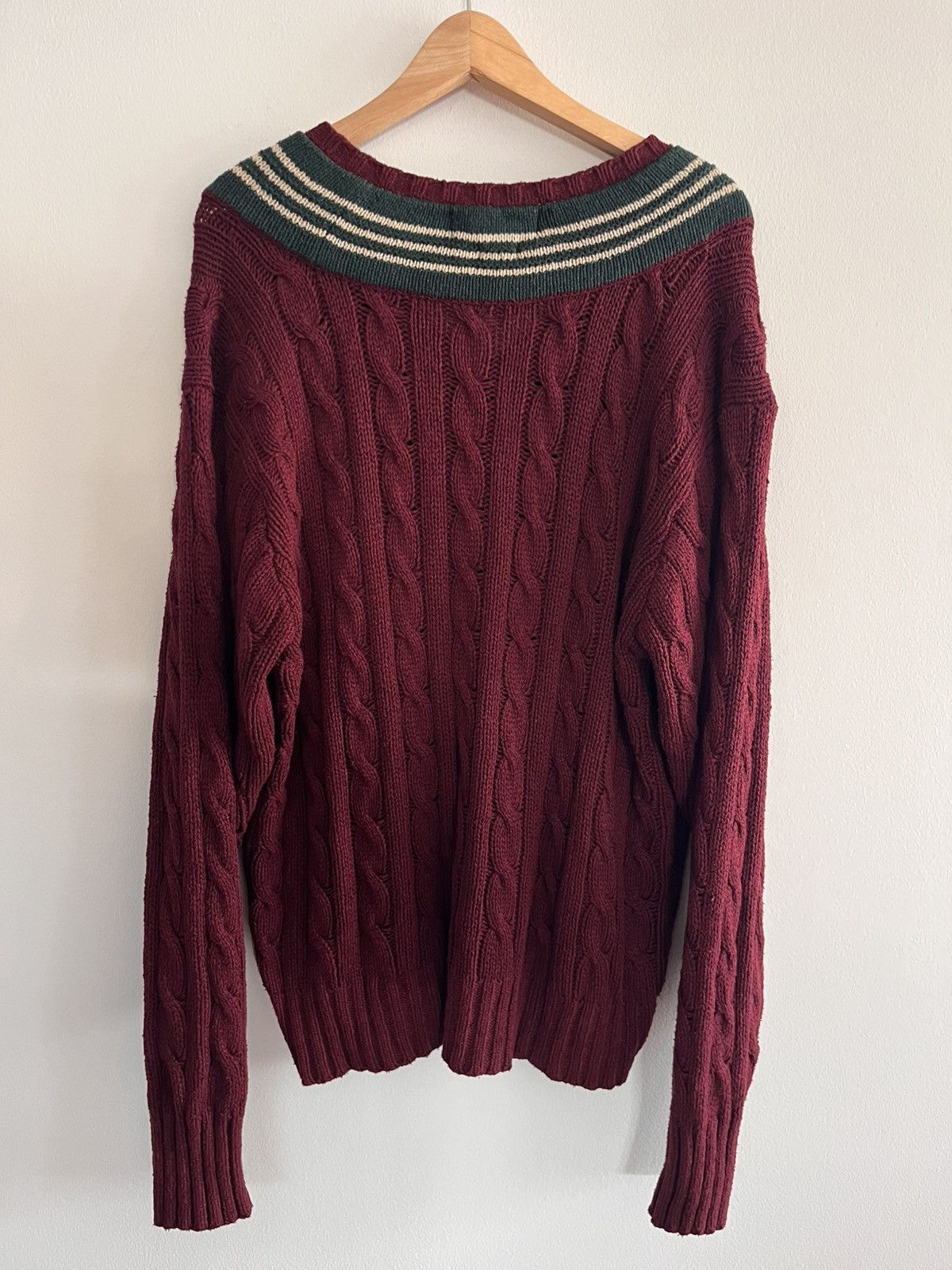 Polo Ralph Lauren Ralph Lauren - 80s Silk Cable-knit Sweater Size US L / EU 52-54 / 3 - 2 Thumbnail