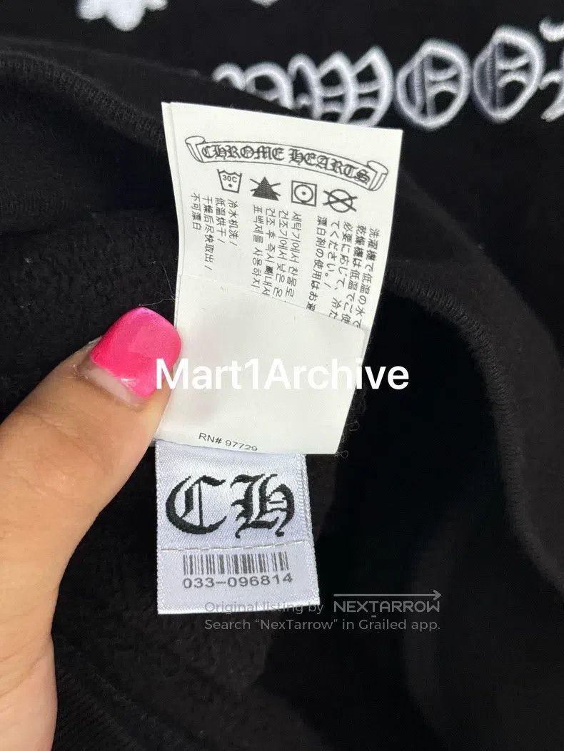 Chrome Hearts CHROME HEARTS Black Thirty Word Silver Medal Hoodie Size US S / EU 44-46 / 1 - 8 Thumbnail