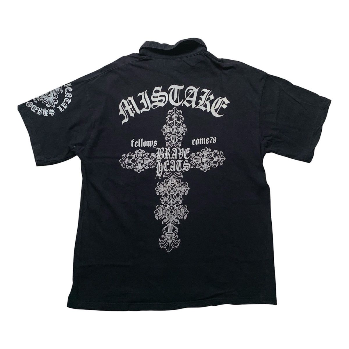 Japanese Brand Vtg 2000's defective struct poem chrome hearts style Size US XL / EU 56 / 4 - 1 Thumbnail
