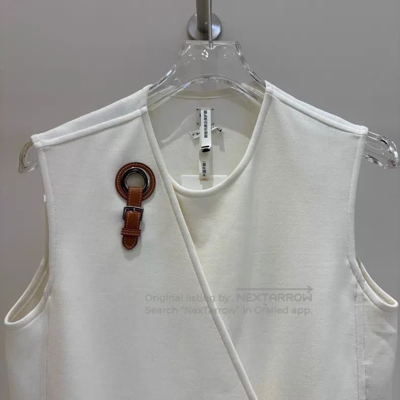 Hermes Hermes Patch Leather Sleeveless Dress Size S / US 4 / IT 40 - 3 Thumbnail