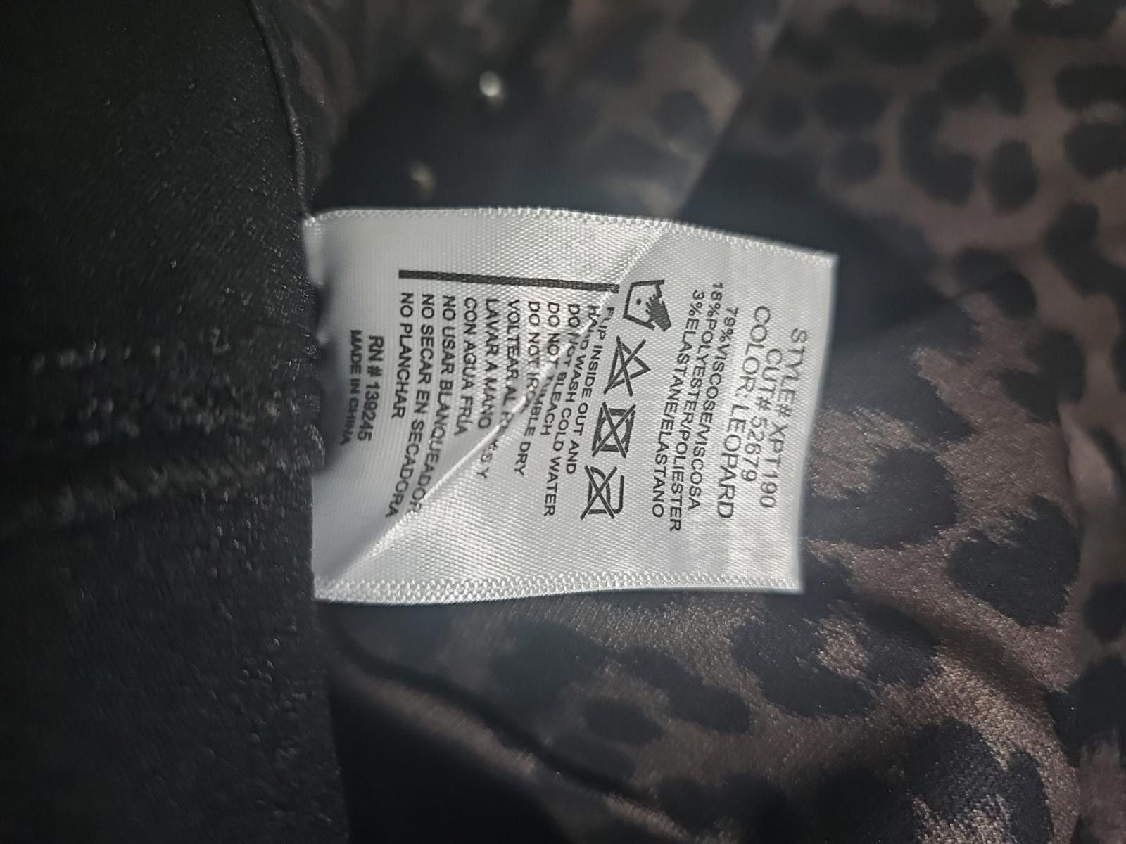 Vertabrae VBRT Leopard Print Sz 9 Pants NWT NWD Size 30" / US 8 / IT 44 - 9 Thumbnail