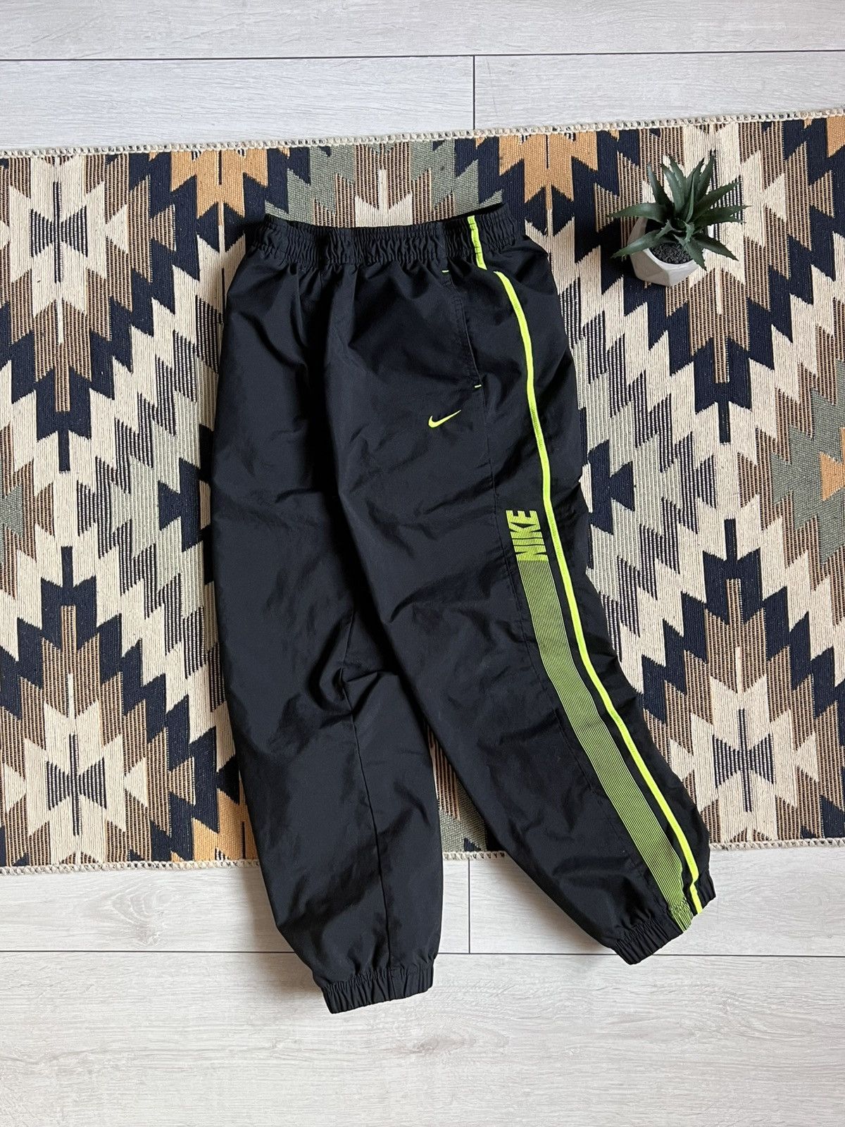 Other Nike Y2k Drill Swoosh Nylon Pants Size US 28 / EU 44 - 1 Thumbnail