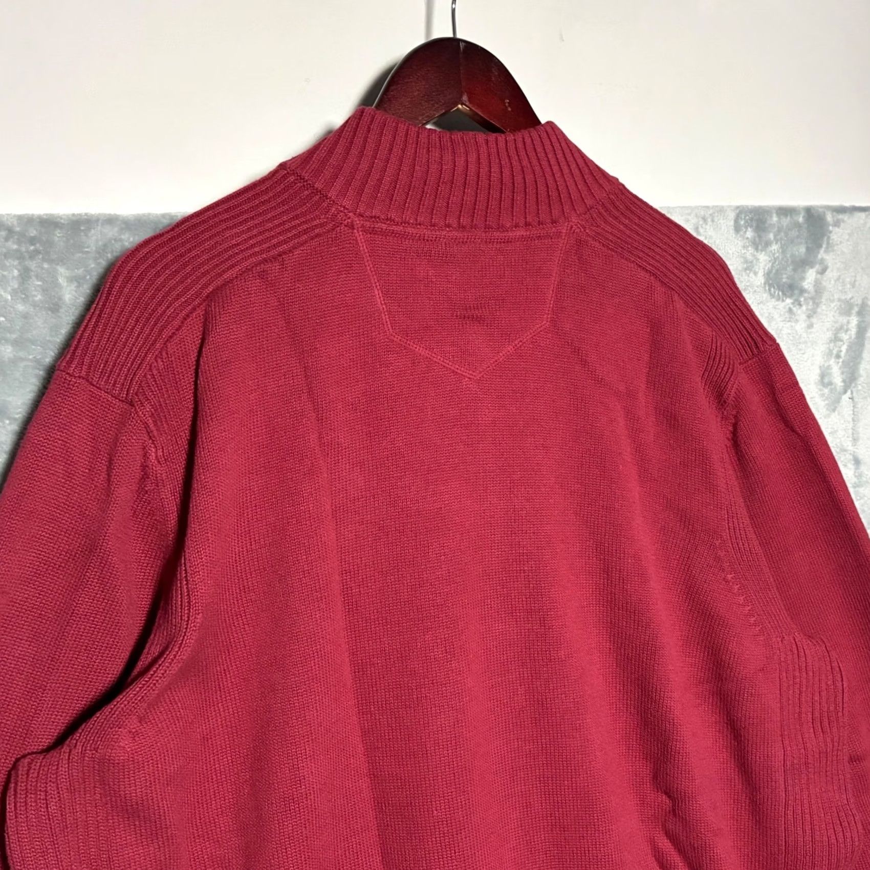 Eddie Bauer Eddie Bauer Sweater Mens 2XL Pullover Mock Neck Ribbed Red Knit Casual, Travel, All Seasons, Big & Tall Top Shirt Size US XXL / EU 58 / 5 - 4 Thumbnail