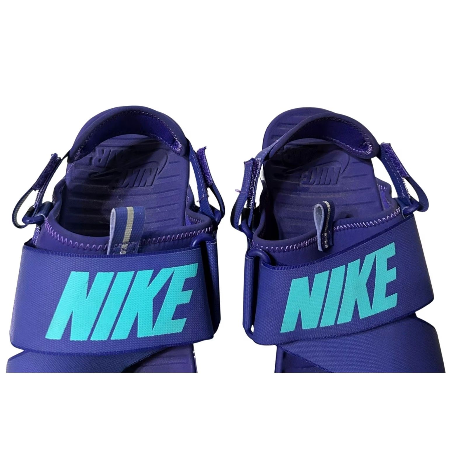 Nike Nike ACG Air Deschutz Sandals Women's 9 Purple & Teal Nylon Rubber Neoprene Hook & Loop Slip-On Casual Outdoor Sports Size US 9 / IT 39 - 6 Thumbnail