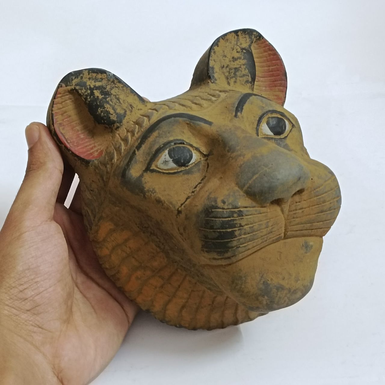 Handmade Handmade Bastet cat statue rare Egyptian pharaonic style art Size ONE SIZE - 4 Thumbnail