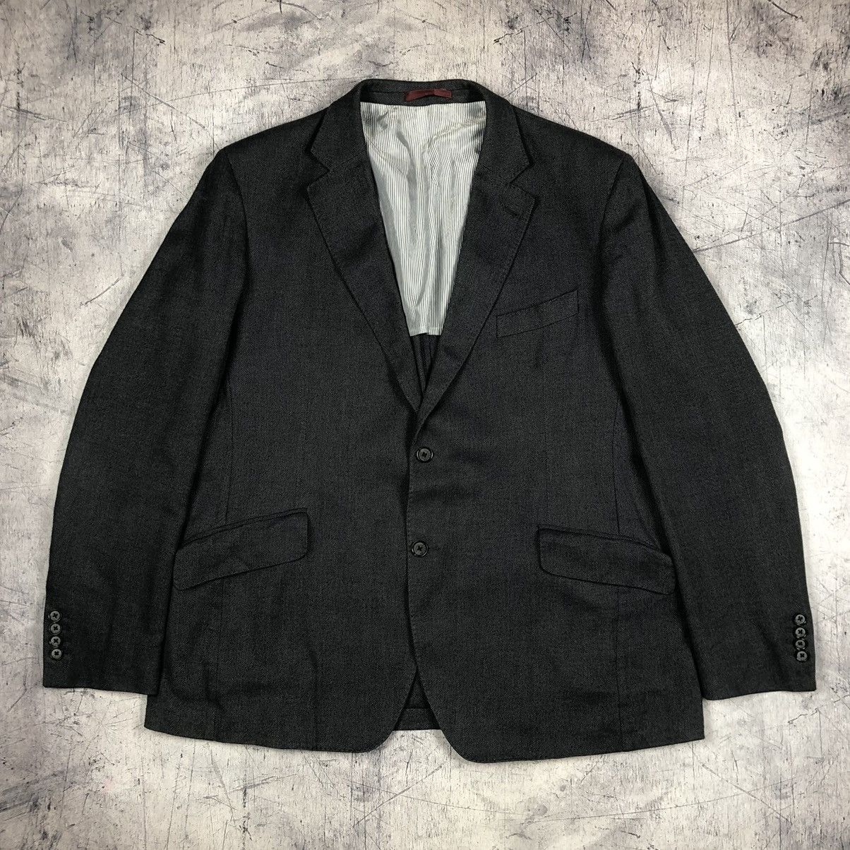 Designer Vintage Hackett London Cotton Cupro Blazer Sport Coat Jacket Size 46R - 10 Thumbnail