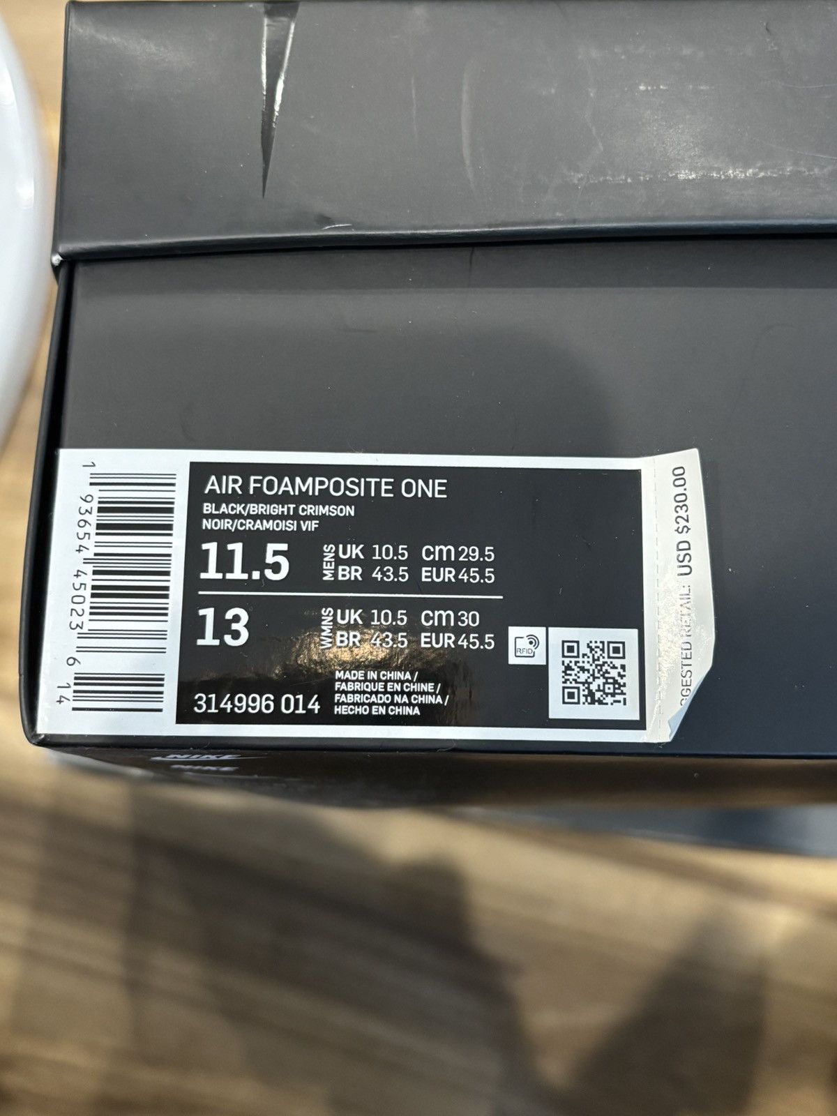 Nike Nike Foamposite One Cracked Lava Size US 11.5 / EU 44-45 - 5 Thumbnail