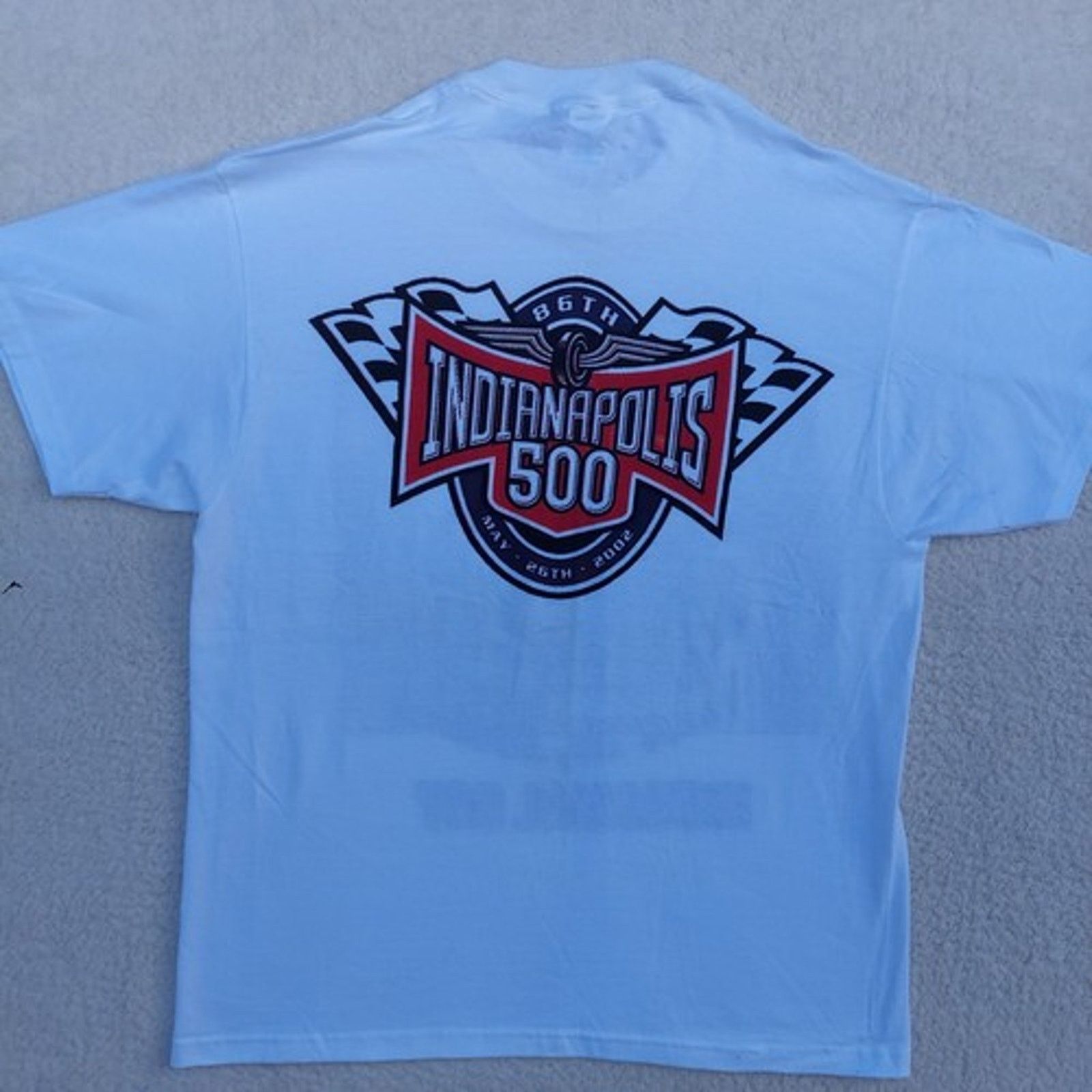 Delta Indianapolis 500 Memorial Day 2002 T Shirt White Mens Large Size US L / EU 52-54 / 3 - 4 Thumbnail