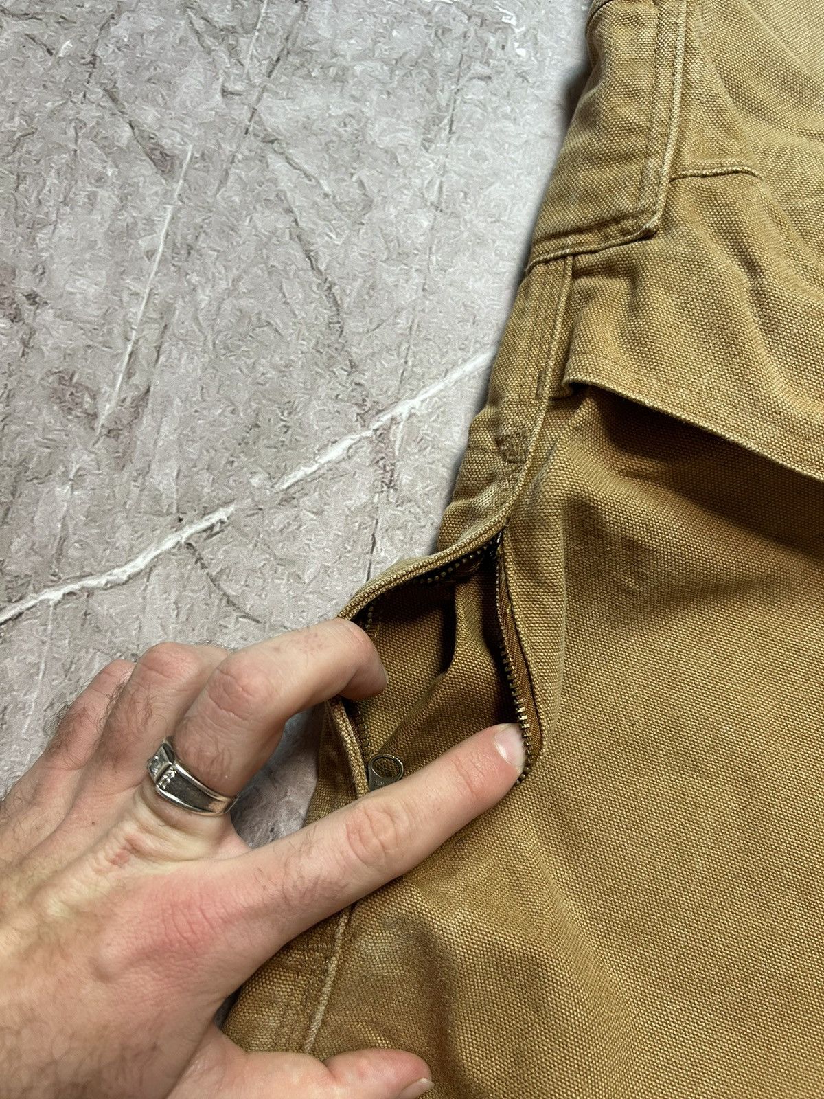 Carhartt × Vintage Faded Brown Carhartt Double Knee Brown Carhartt Pants B01 Size US 32 / EU 48 - 6 Thumbnail