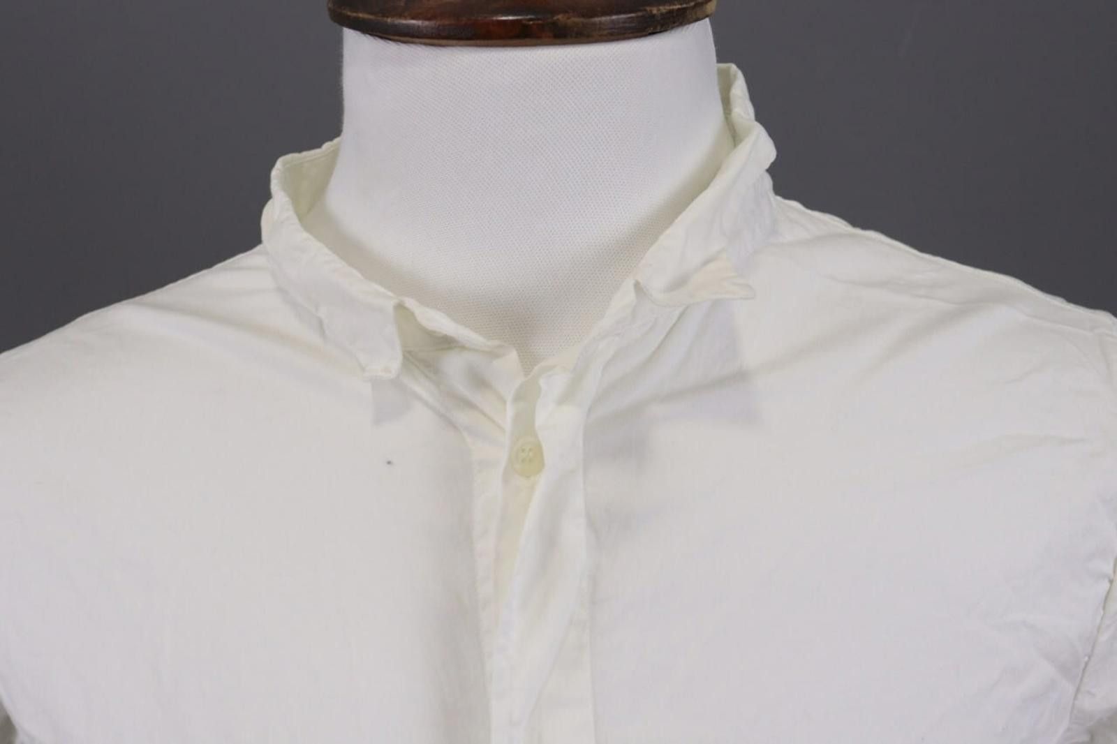 Thom Krom Thom Krom White Short Sleeve Button Down Shirt Size M Size US M / EU 48-50 / 2 - 3 Thumbnail