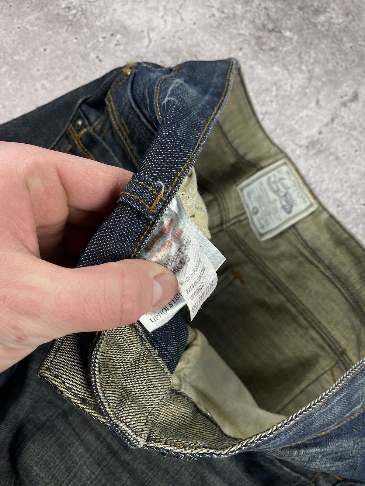 Japanese Brand × Jun Takahashi RIPPED DISTRESS BLACK FADED BAGGY UNIQLO JAPAN DENIM PANTS Size US 34 / EU 50 - 7 Thumbnail