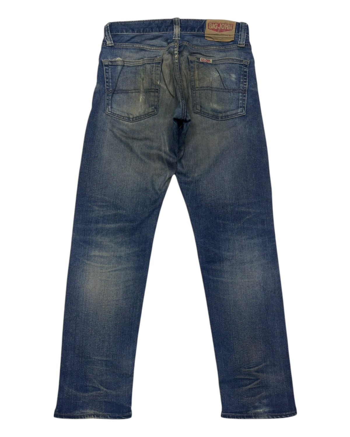 Big John × Japanese Brand × Jean VINTAGE BIG JOHN MADE IN JAPAN DISTRESSED DENIM JEANS Size US 30 / EU 46 - 2 Thumbnail
