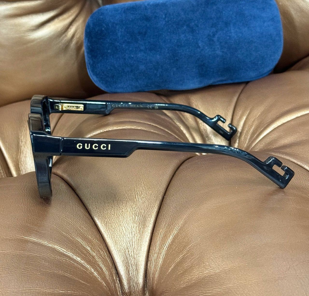 Gucci GUCCI GG1237S Ringo Shiina Eyewear Sunglasses Midnight Color Size ONE SIZE - 4 Thumbnail