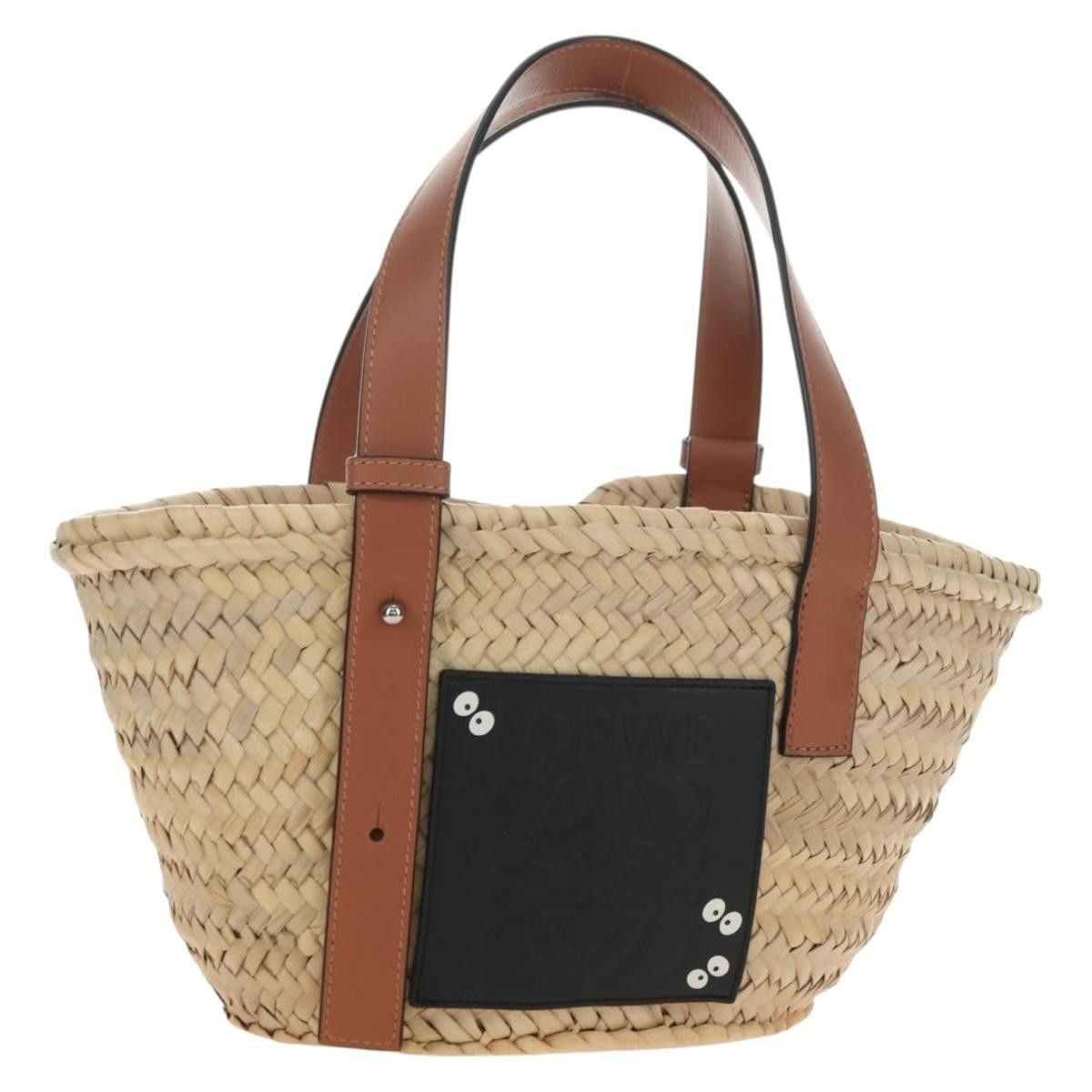 Loewe LOEWE Studio Ghibli Collaboration Hand Bag Raffia Beige Auth Size ONE SIZE - 1 Thumbnail