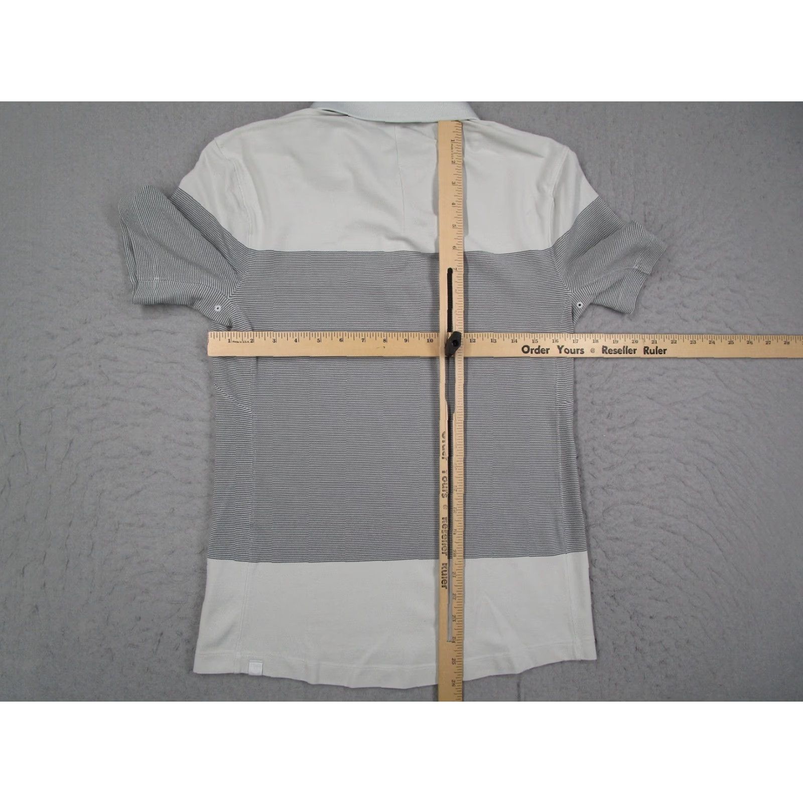 Lululemon Lululemon Polo Shirt Mens Small Gray Stripe Colorblock Golf Athletic Performance Shirt Size US S / EU 44-46 / 1 - 4 Thumbnail