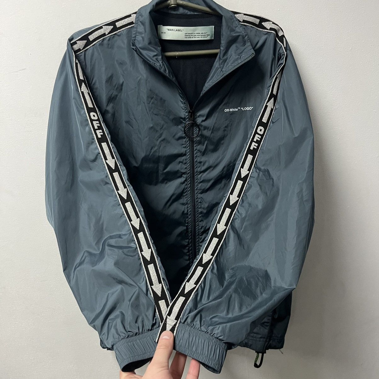 Off-White Off White Light Nylon Track jacket Size US S / EU 44-46 / 1 - 2 Thumbnail
