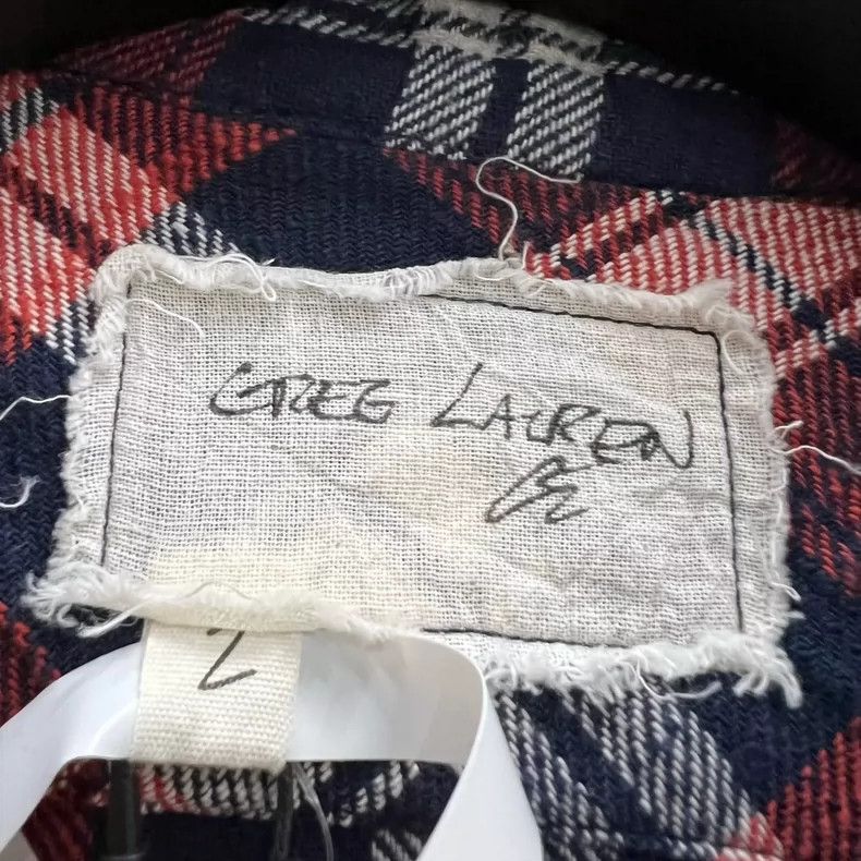 Greg Lauren greg laurenplaid shirt 2506-Nextarrow Size US M / EU 48-50 / 2 - 5 Thumbnail