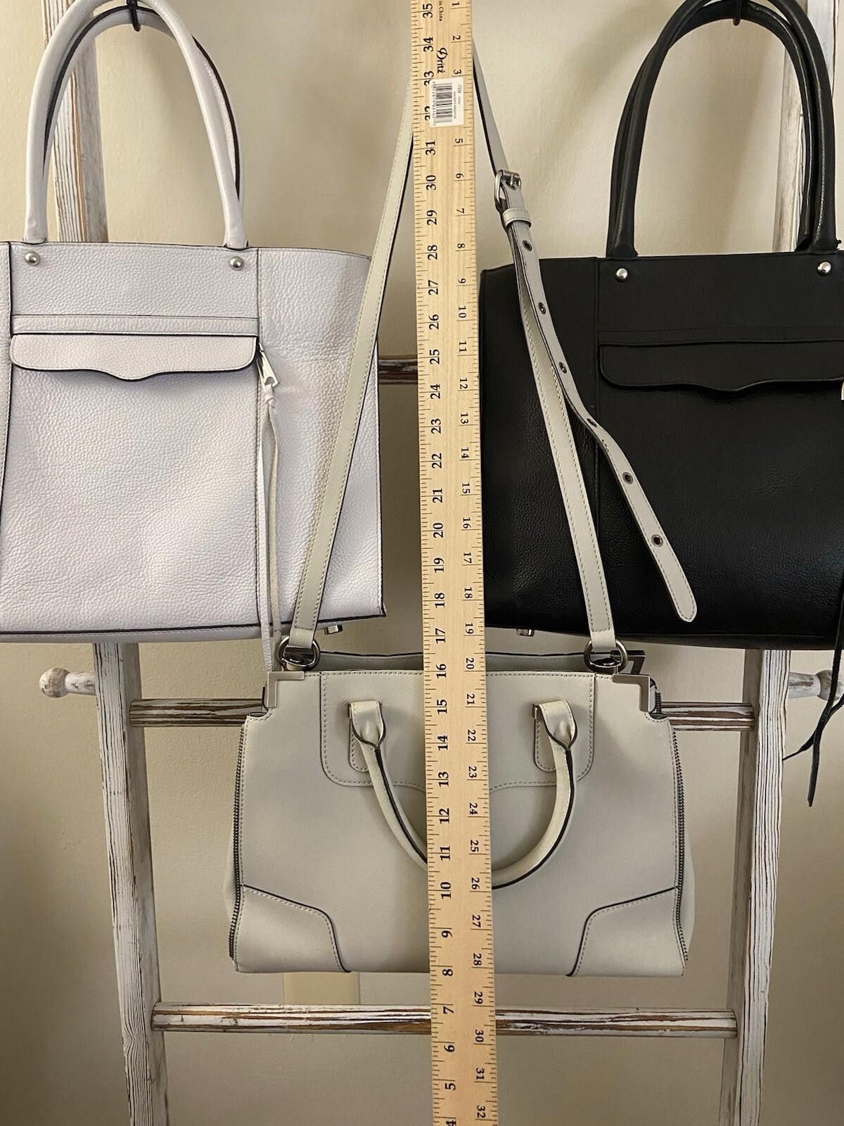 Designer 3piece Rebecca Minkoff leather saffiano hand shoulder bags Size ONE SIZE - 3 Thumbnail