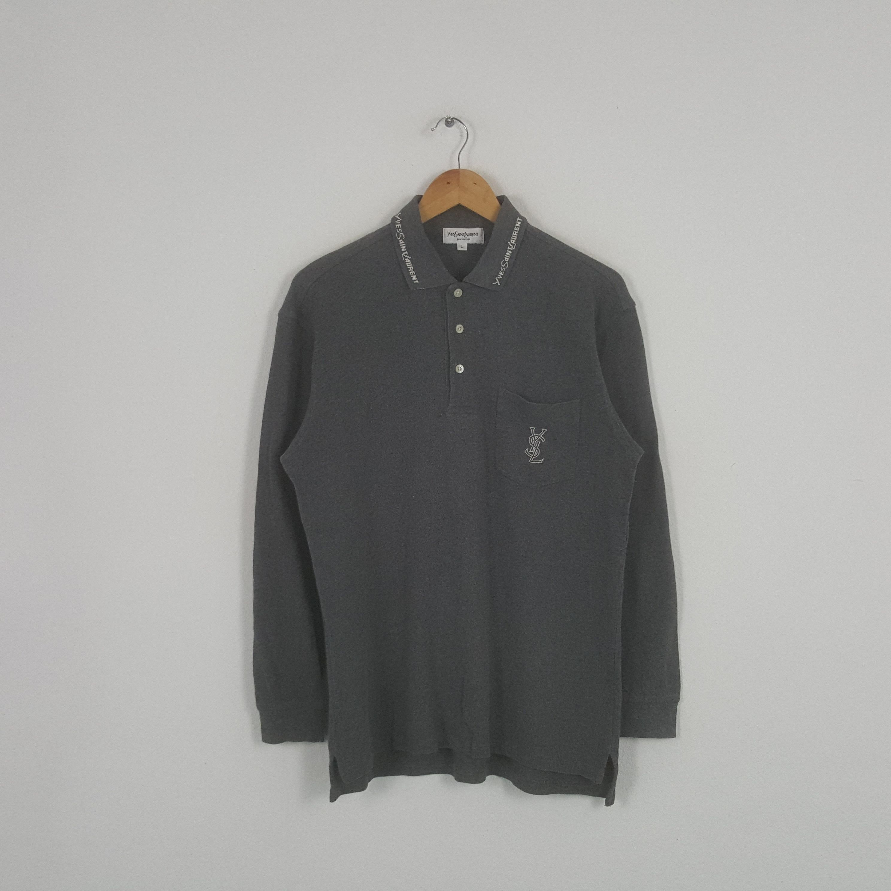 Vintage Yves Saint Lauren Pour Homme Italian Brand Polos