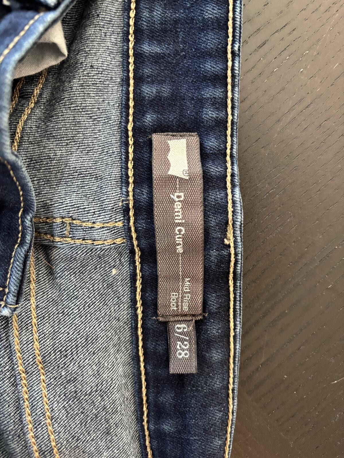 Levi's Levi's Demi Curve Mid Rise Boot Dark Blue Denim Jeans Size 6 Size 28" / US 6 / IT 42 - 10 Thumbnail