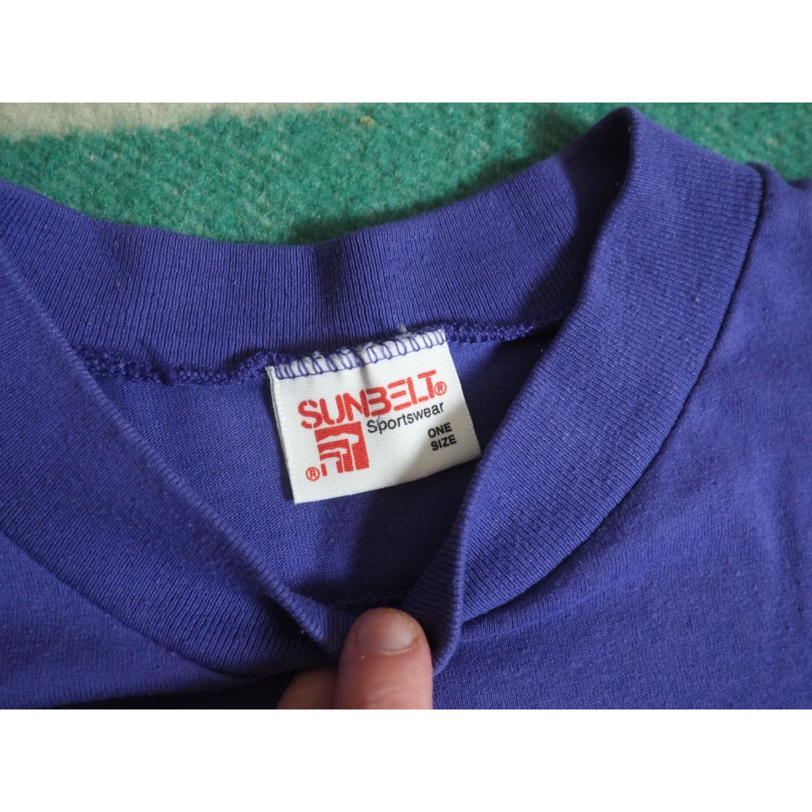 Vintage VTG 80s Sunbelt Kauai Hawaii Fish Nature USA Made Purple Tee T-Shirt Womens XL Size XL / US 12-14 / IT 48-50 - 4 Thumbnail