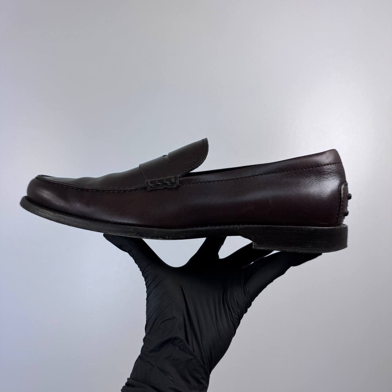 Band Tees Tod’s Leather Penny Loafers Brown Slip On Dress Size 7.5 Size US 7.5 / EU 40-41 - 9 Thumbnail