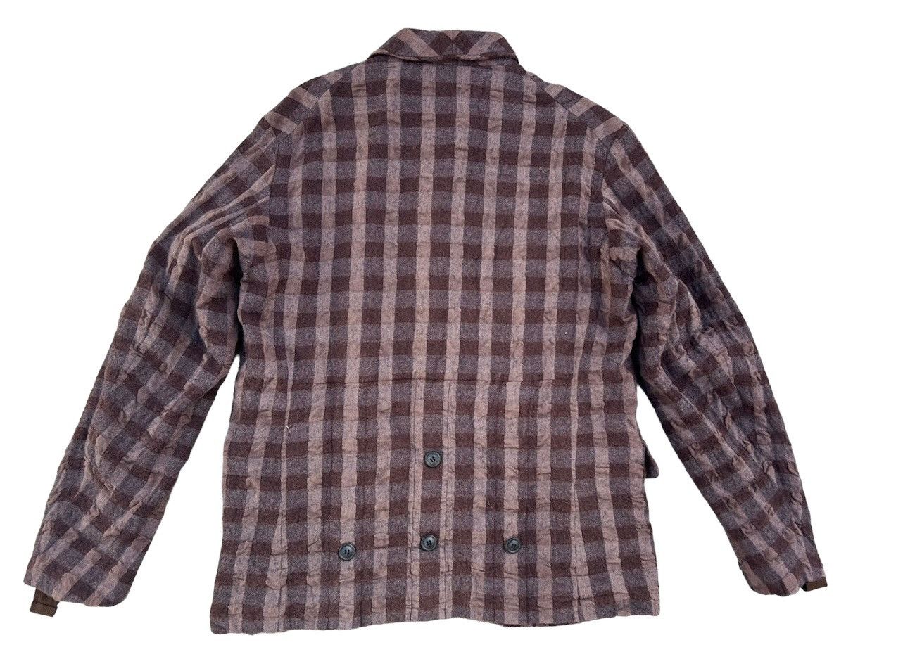 PPFM Vintage PPFM Seersucker Checks Wool Tactical Coat Jacket Size US M / EU 48-50 / 2 - 3 Thumbnail