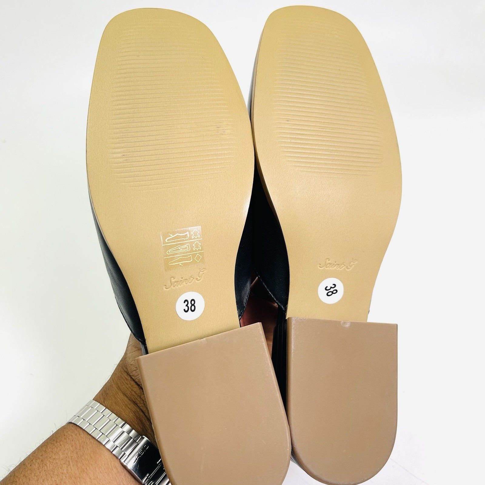 Other Saint G Savannah Black Mule Loafers Size US 9 / IT 39 - 8 Thumbnail