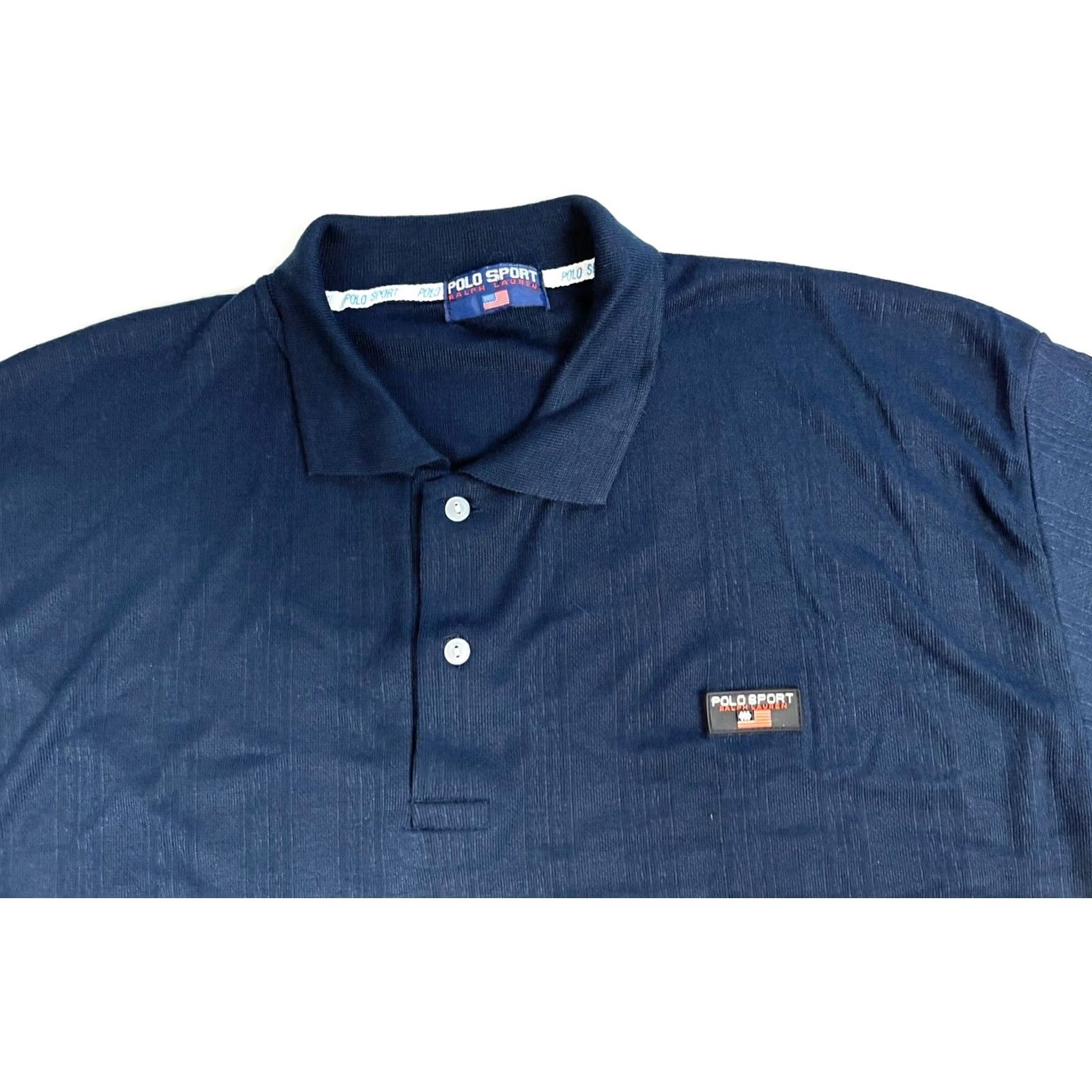 Vintage Polo Sport Nike? Polo Sport Ralph Lauren Polo Shirt Woven Navy XL Mens 90s Vintage Polo Shirt Size US XL / EU 56 / 4 - 5 Thumbnail