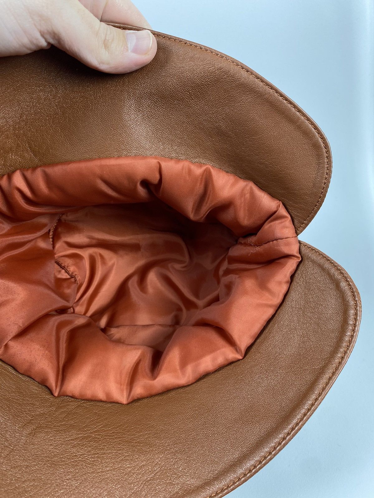 Designer × Leather Genuine Leather Bucket Hat One size Size ONE SIZE - 8 Thumbnail