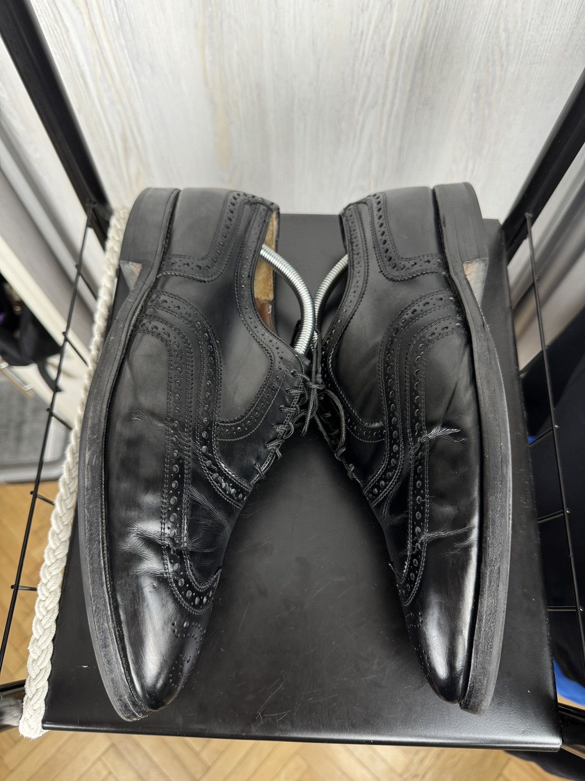 Allen Edmonds Allen Edmonds McAlister black perforated derby brogue shoes Size US 11.5 / EU 44-45 - 8 Thumbnail