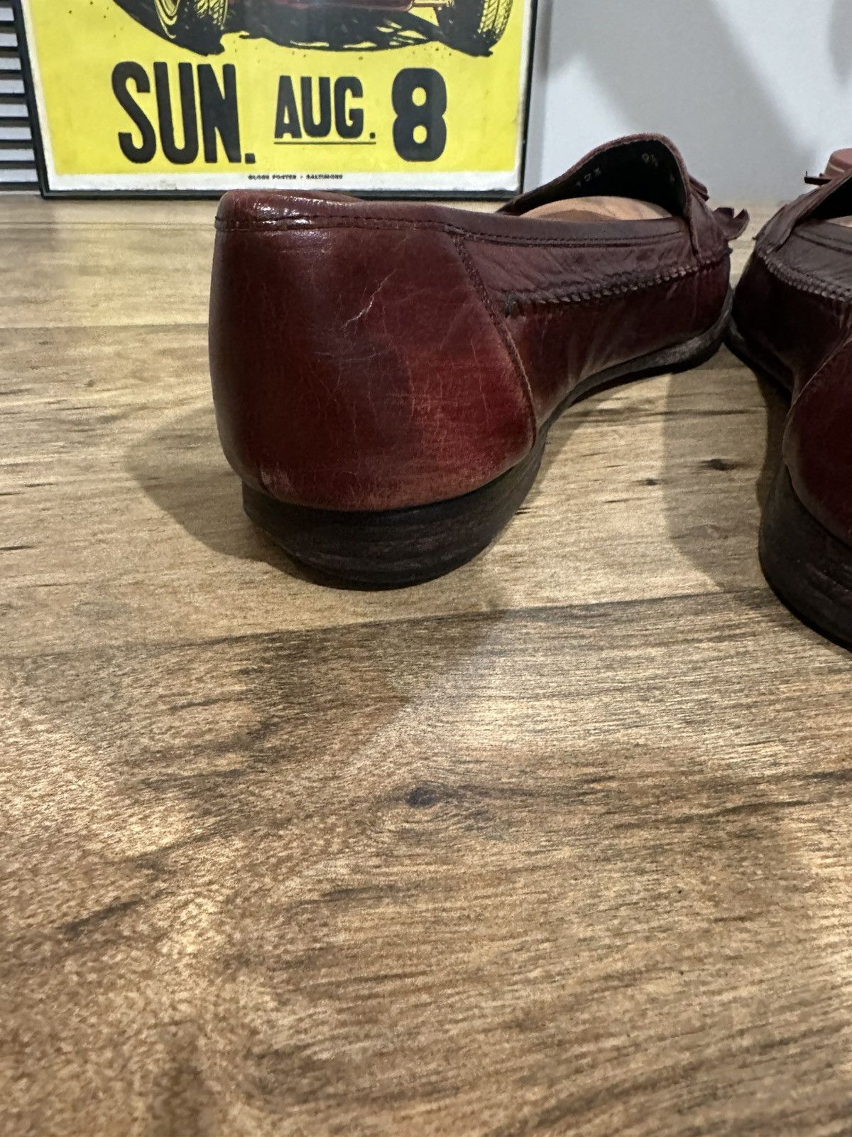 Footjoy Vintage Footjoy Italian Leather Tassel Loafers 9.5 M Size US 9.5 / EU 42-43 - 5 Thumbnail