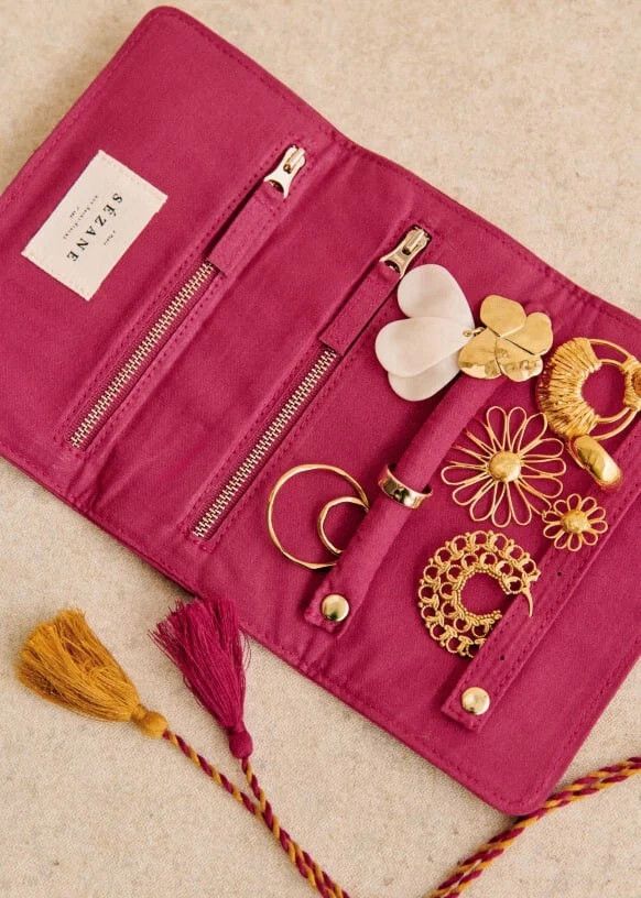Sezane Flat Jewelry Pouch Sézane rare luxury Size ONE SIZE - 3 Thumbnail