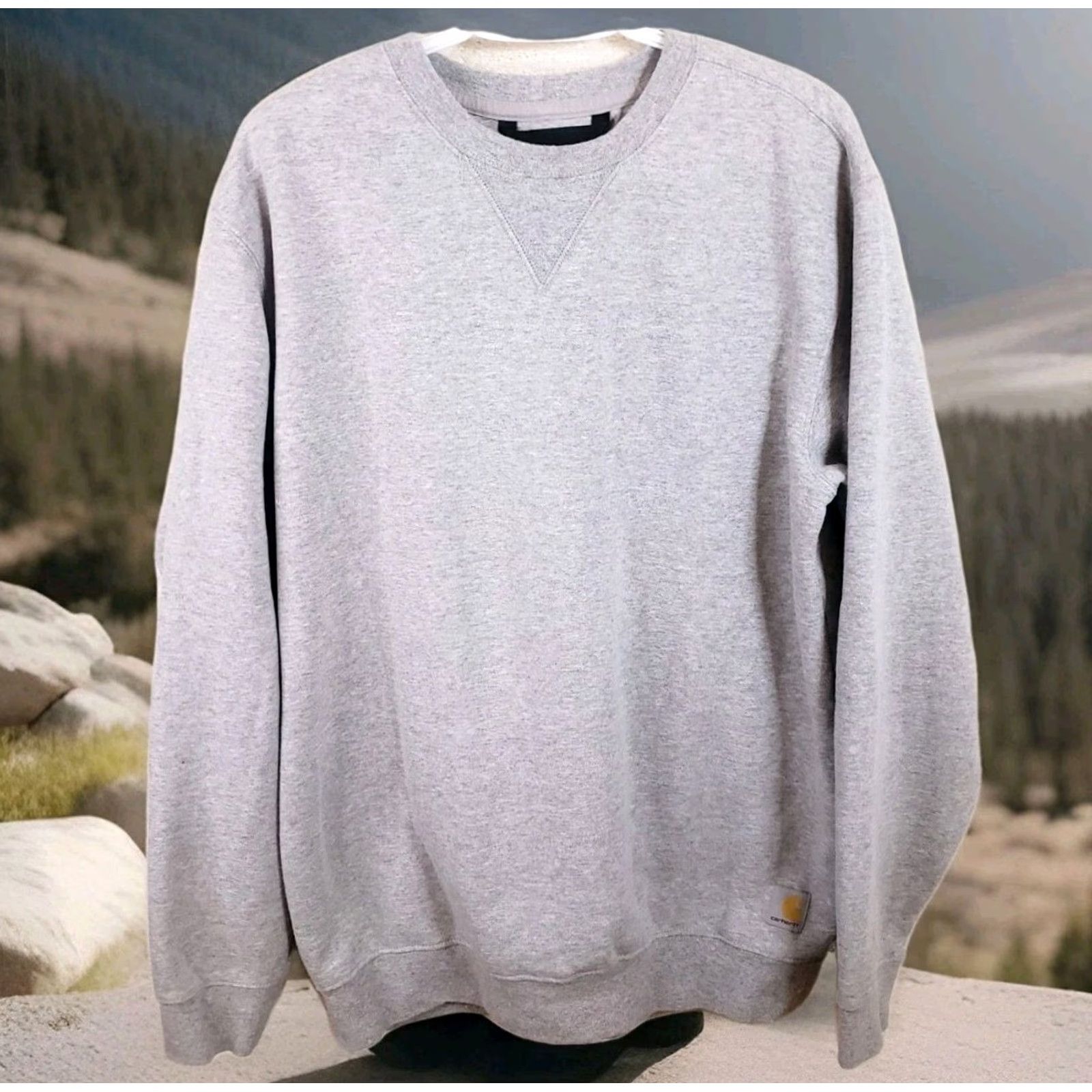 Carhartt VINTAGE Carhartt Sweatshirt Mens Medium Gray Loose Fit Crewneck Workwear K124 HGY Size US M / EU 48-50 / 2 - 2 Thumbnail