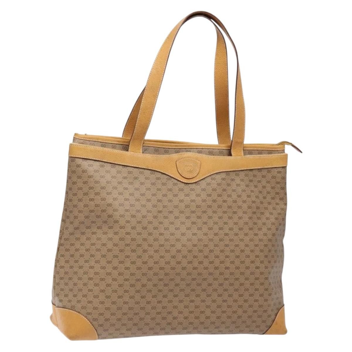 Gucci GUCCI Micro GG Supreme Tote Bag Pvc Beige Gold Size ONE SIZE - 1 Thumbnail