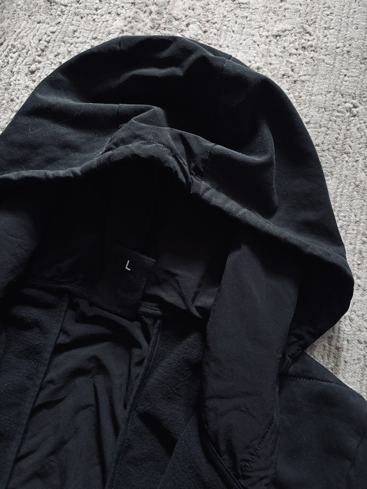 Thom Krom Thom Krom Asymemetric Avant-garde black zip up hoodie Size US L / EU 52-54 / 3 - 5 Thumbnail