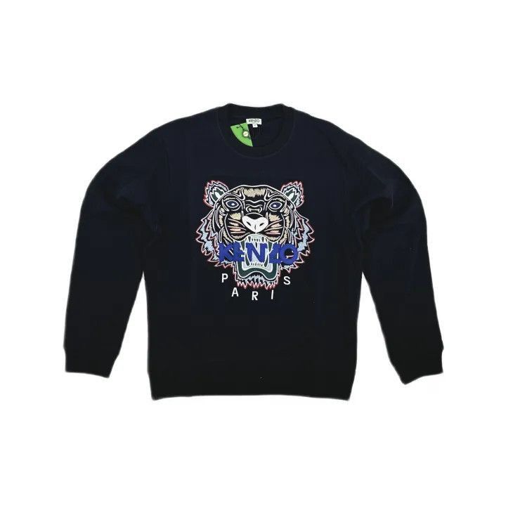 Kenzo KENZO Black Tiger Embroidered Sweatshirt for Men -2507 Size US L / EU 52-54 / 3 - 2 Thumbnail
