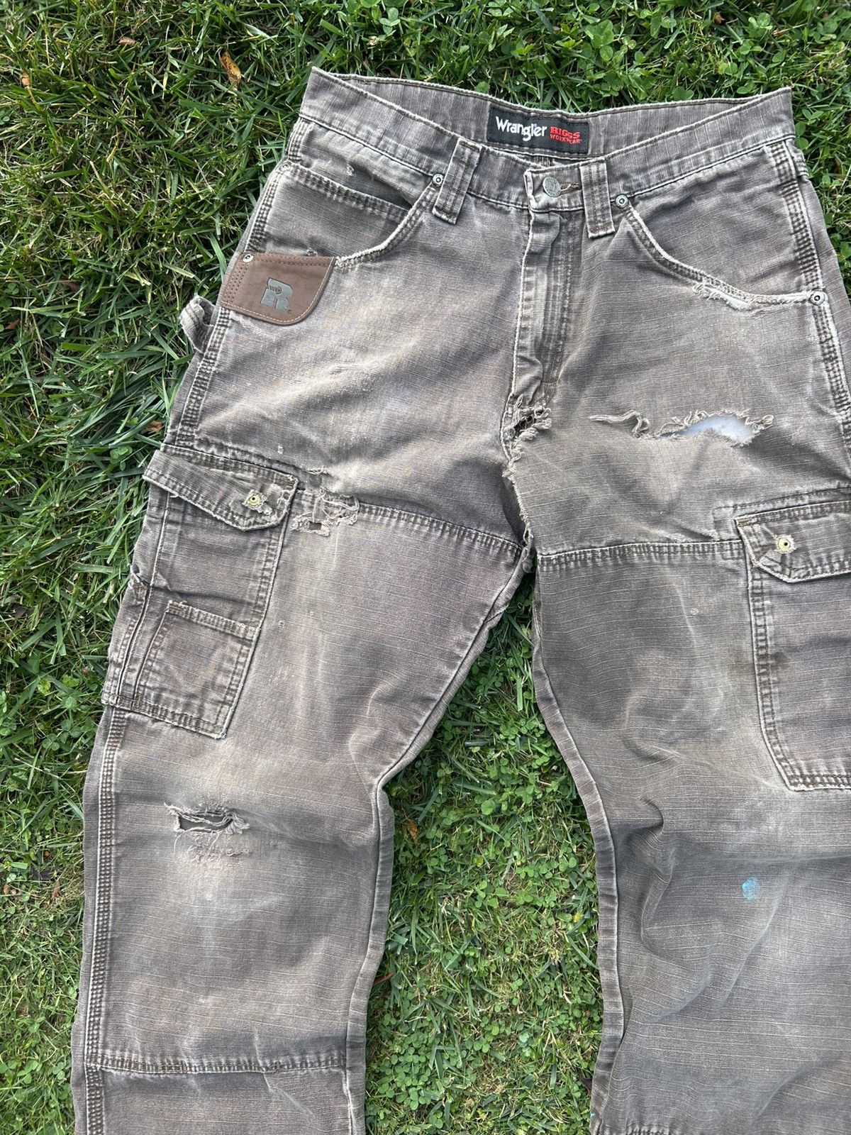Wrangler Thrashed Mocha Wrangler Carpenter Pants Size US 30 / EU 46 - 3 Thumbnail