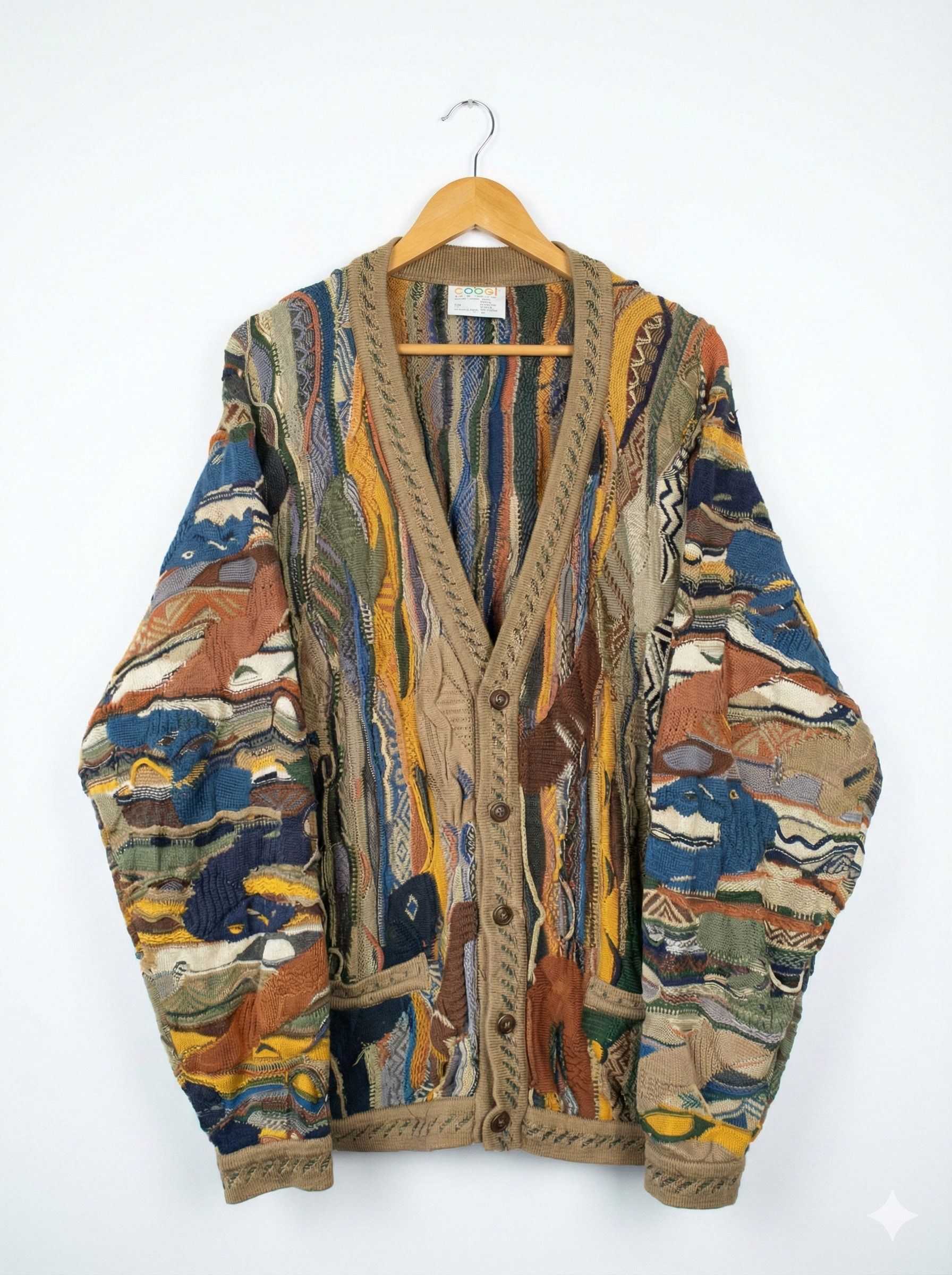 Coogi Vintage 90s COOGI Cardigan Mercerized Cotton Notorious Size US XL / EU 56 / 4 - 1 Thumbnail