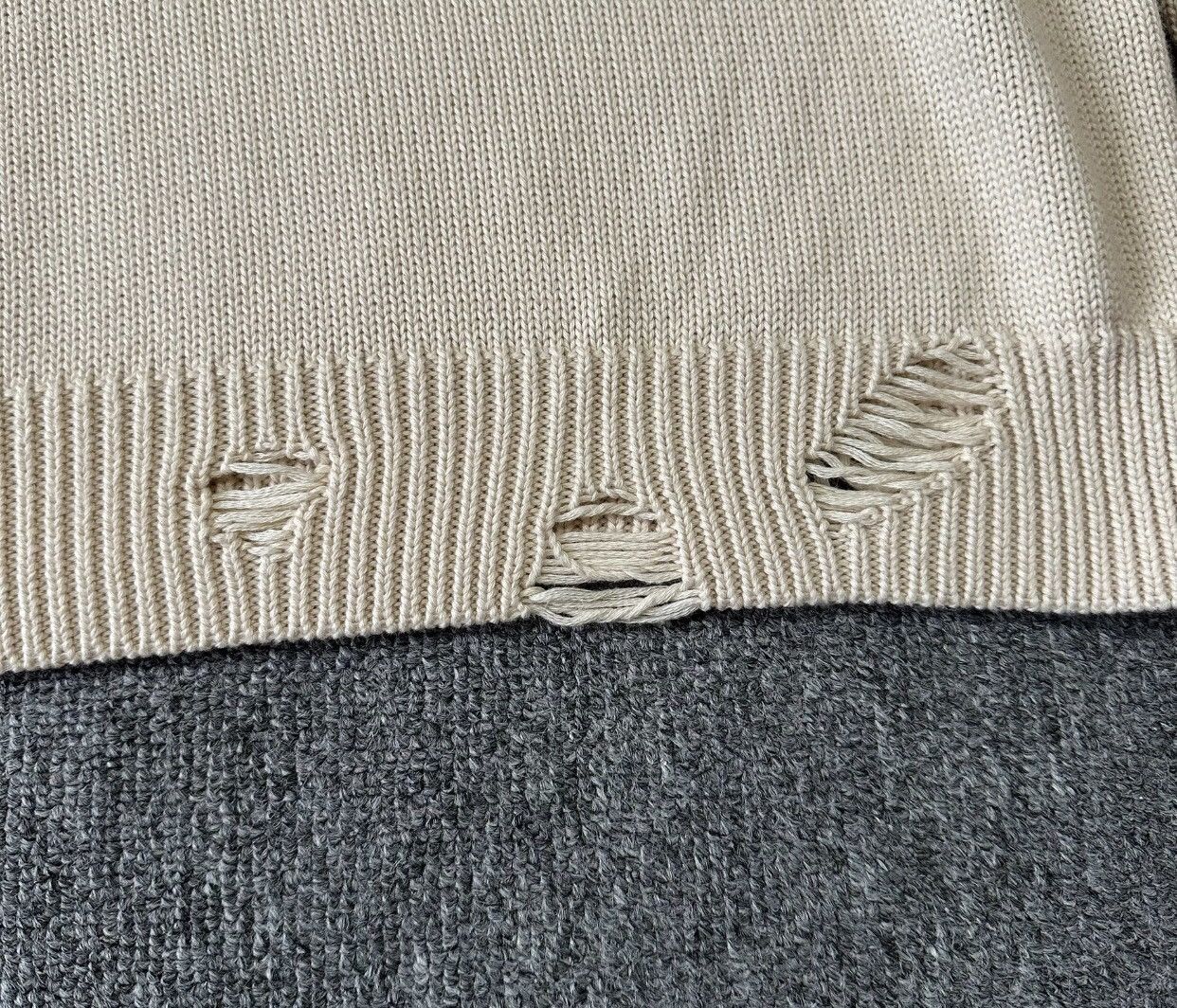 Amiri Amiri chest letter logo jacquard tassel damaged sweater Size US XL / EU 56 / 4 - 4 Thumbnail