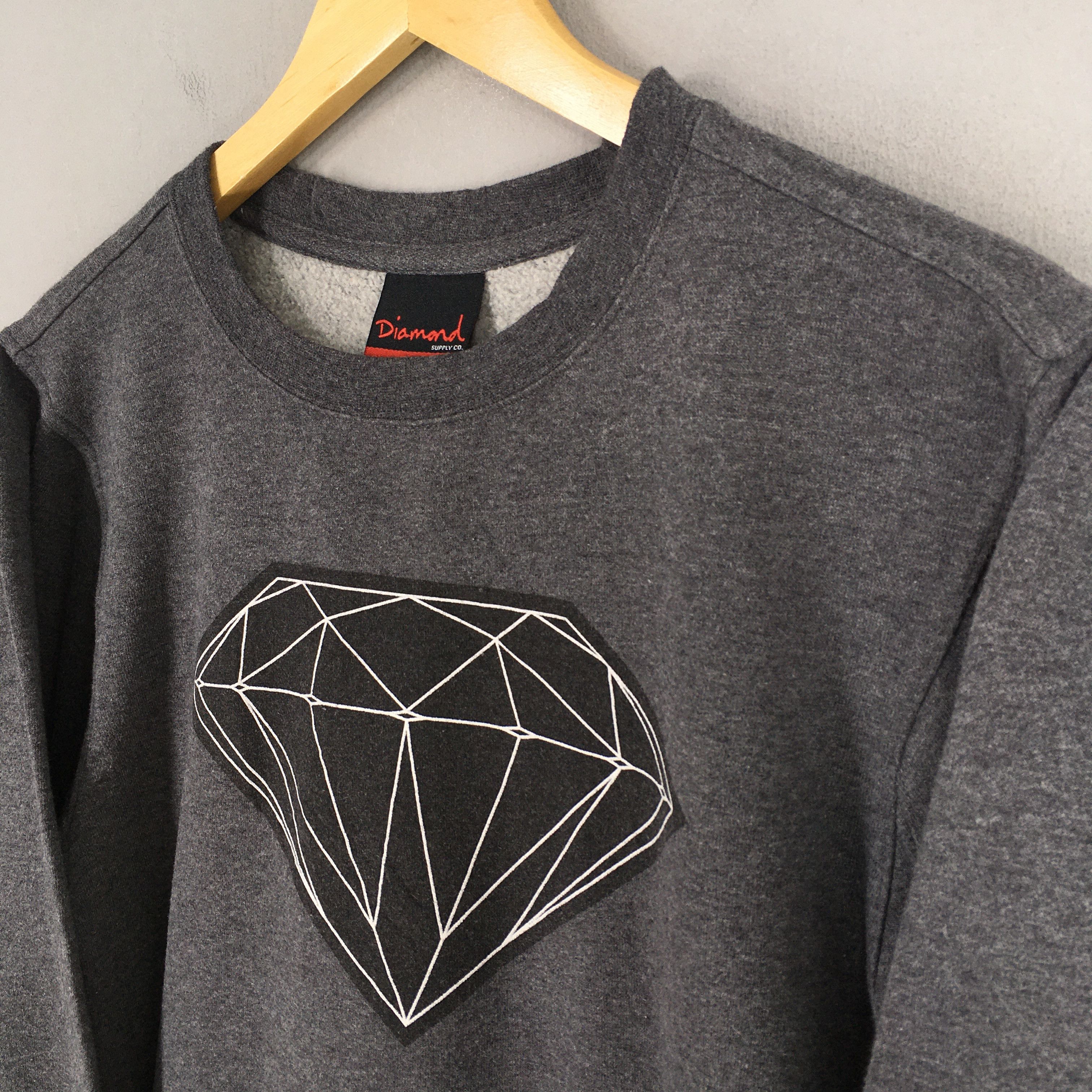 Diamond Supply Co. × Vintage Vintage Y2K Diamond Supply Co Gray Sweater Small Size US S / EU 44-46 / 1 - 3 Thumbnail