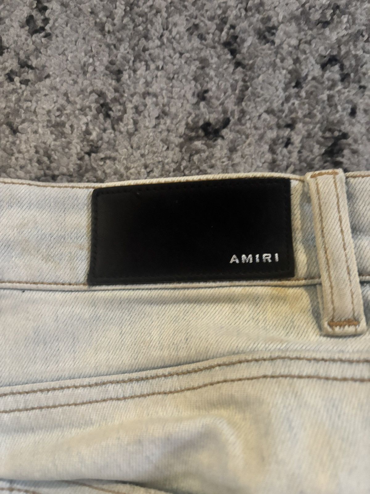 Amiri Amiri Jeans Leather Star Size 31 Size US 31 - 3 Thumbnail