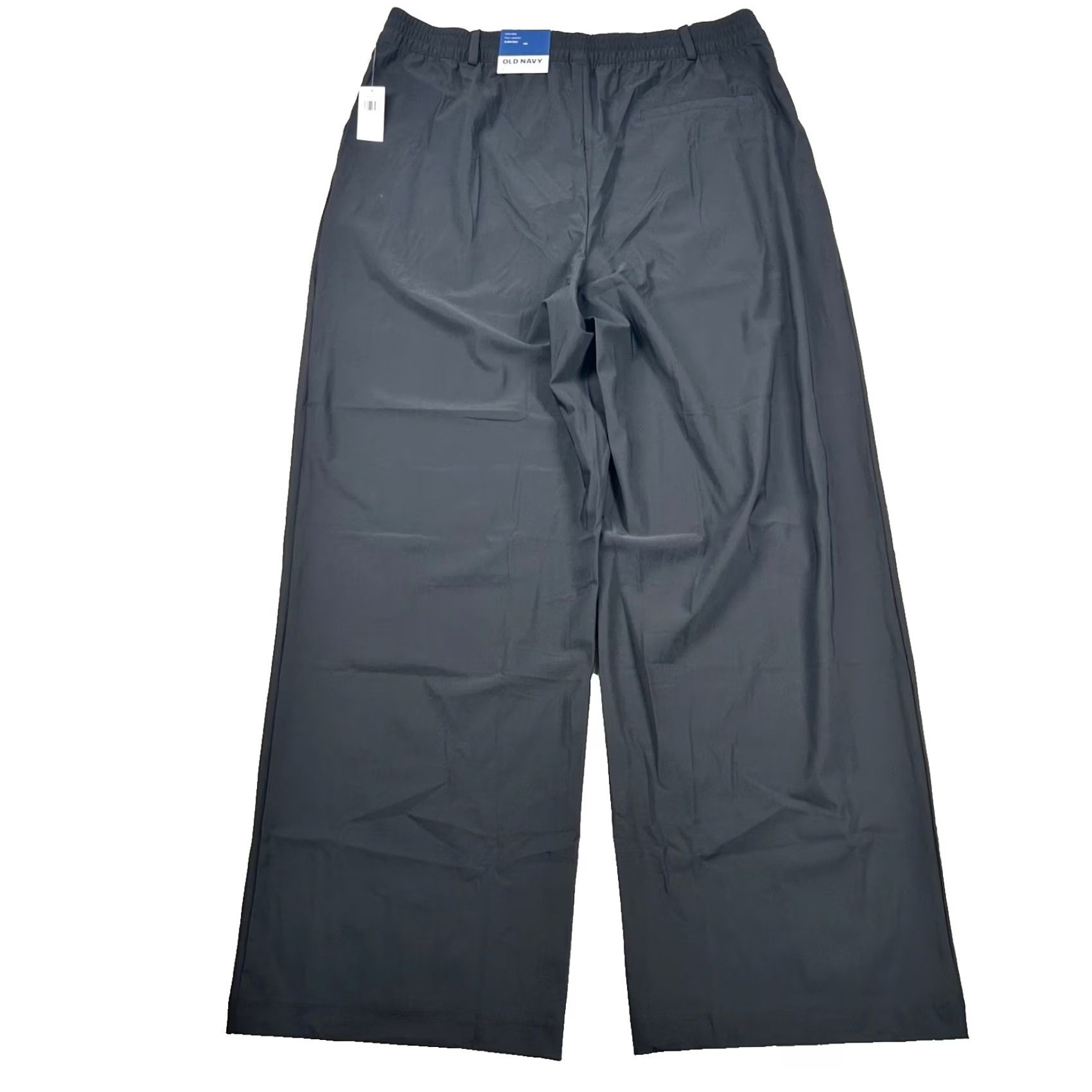 Old Navy Old Navy Pants Womens L Sleektech High Rise Full Length Go-Dry Wide Leg Black Size 36" / US 14 / IT 50 - 2 Thumbnail