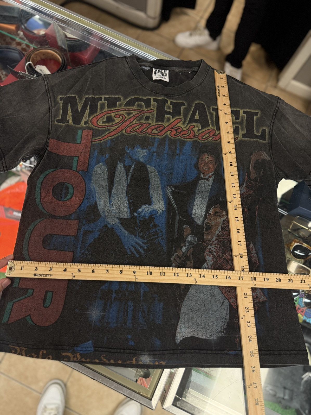 Vale Vale Valley Black Michael Jackson Tee Shirt Size S (NEW) Size US S / EU 44-46 / 1 - 6 Thumbnail