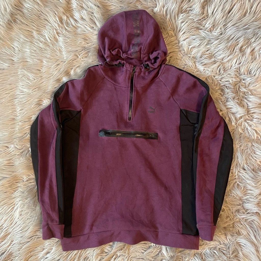 Puma Puma Purple Hoodie with Black Accents size M Size M / US 6-8 / IT 42-44 - 1 Thumbnail