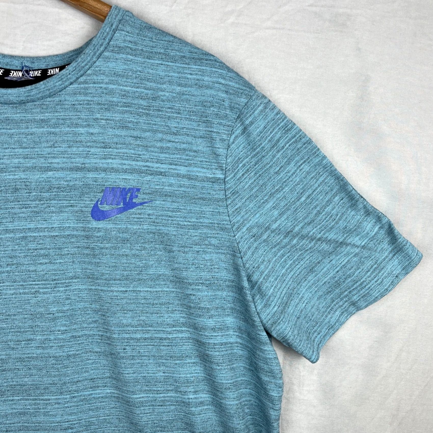 Nike Nike Shirt Mens XL Sportswear NSW Advance Knit Blue Swoosh 837010-432 Size US XL / EU 56 / 4 - 3 Thumbnail