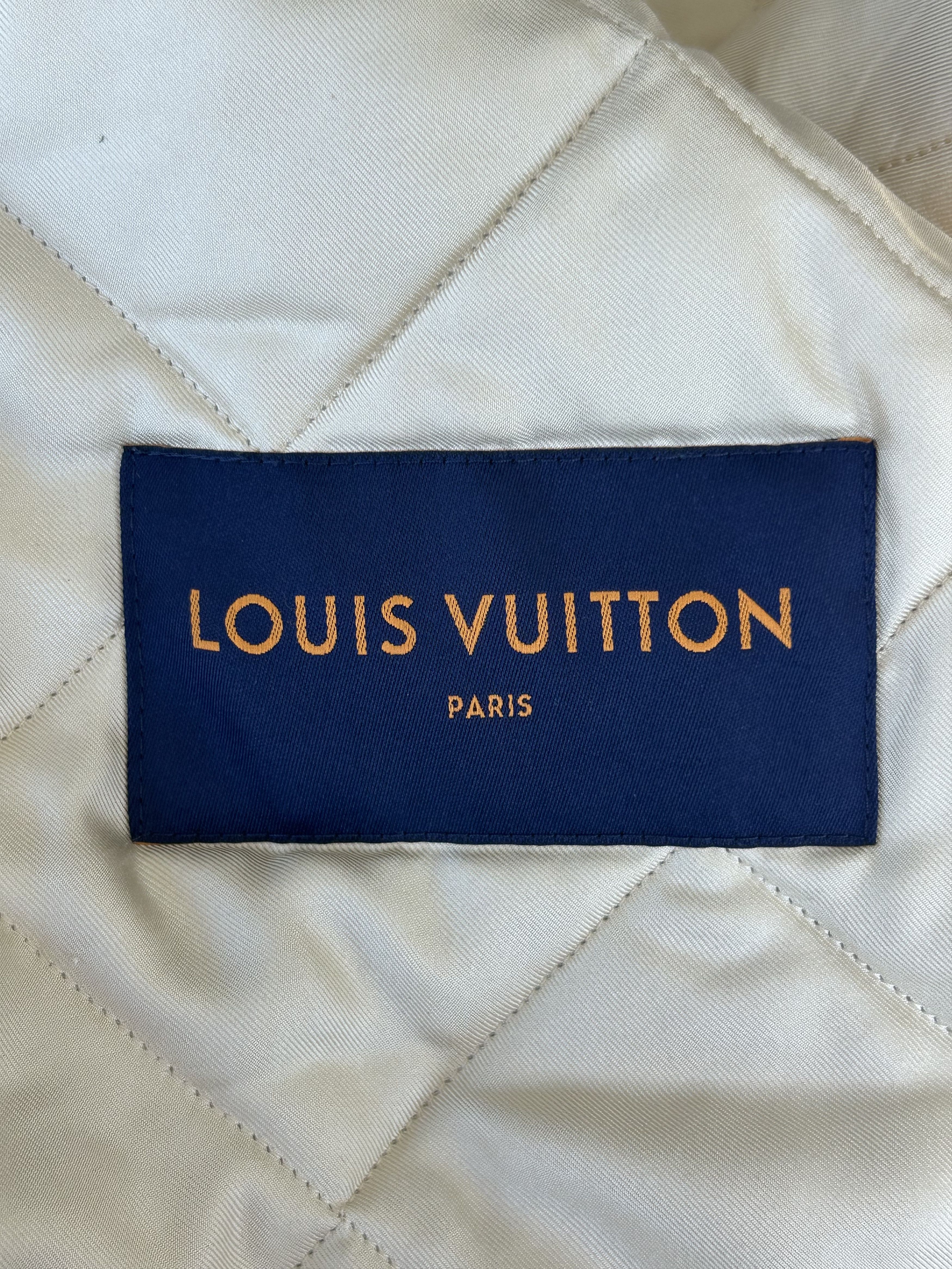 Louis Vuitton Blue Monogram Distressed Floral Workwear Jacket Size US XXL / EU 58 / 5 - 3 Thumbnail
