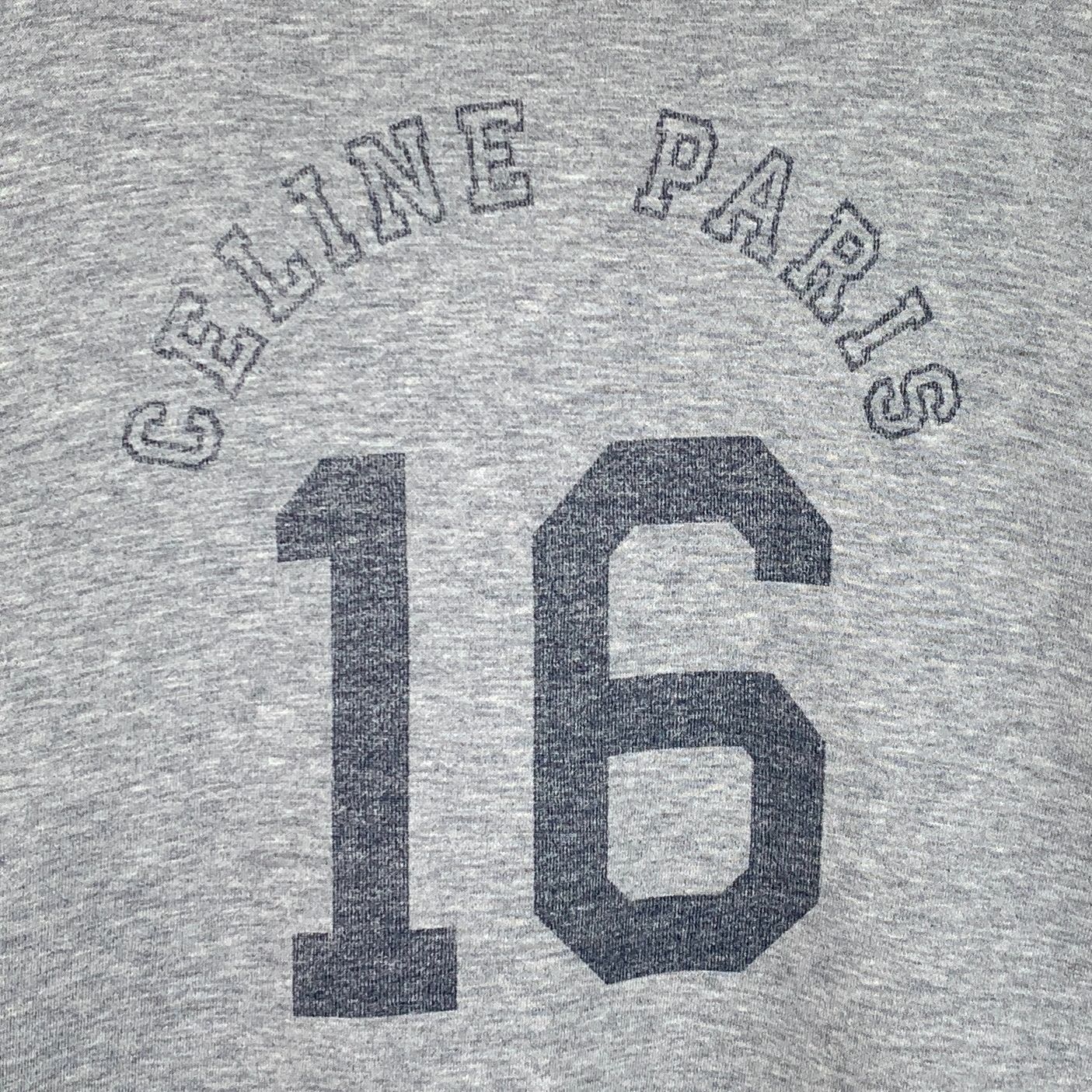 Celine Celine Gray Logo Print Cotton Crewneck Long Sleeve Sweatshir Size M / US 6-8 / IT 42-44 - 6 Thumbnail